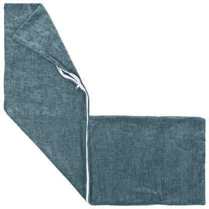 Kussensloop 2 st HEERLEN Blauw 40 x 145 cm Chenille Stof