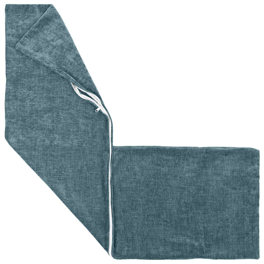 Kussensloop 2 st HEERLEN Blauw 40 x 145 cm Chenille Stof