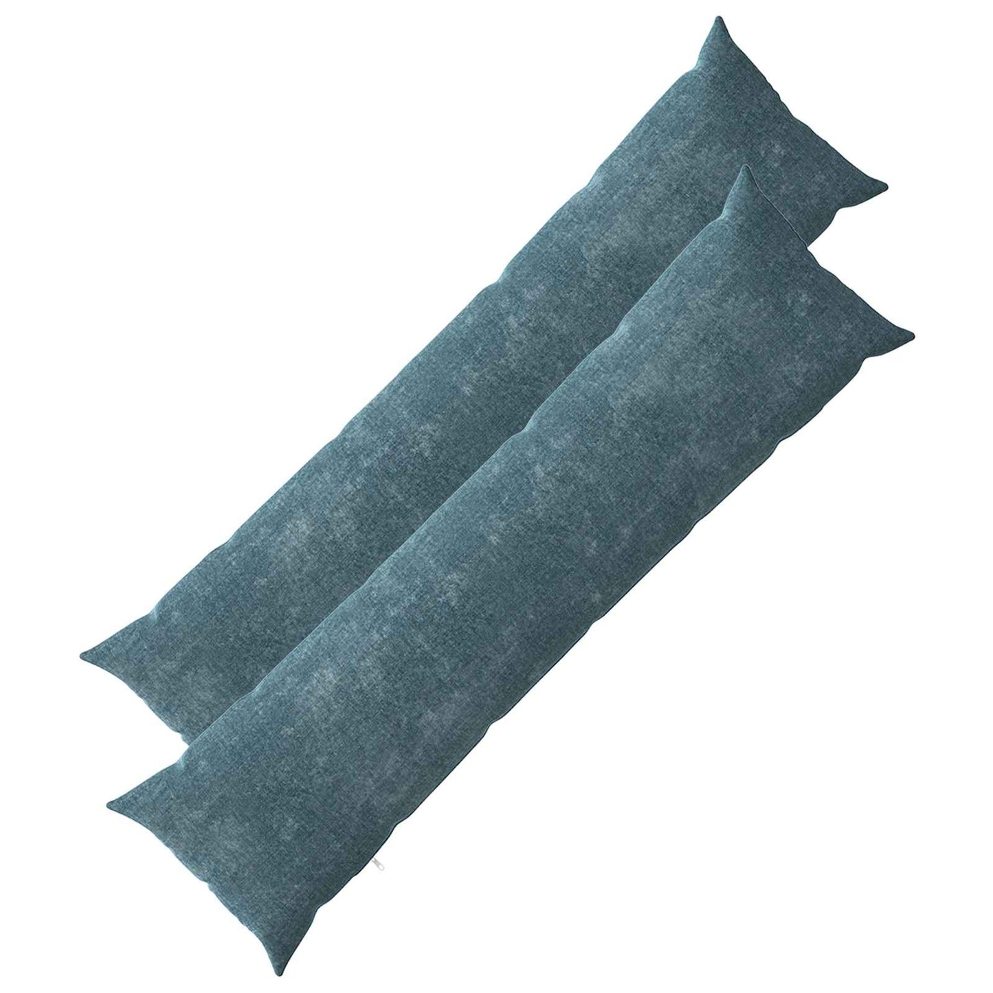 Kussensloop 2 st HEERLEN Blauw 40 x 145 cm Chenille Stof