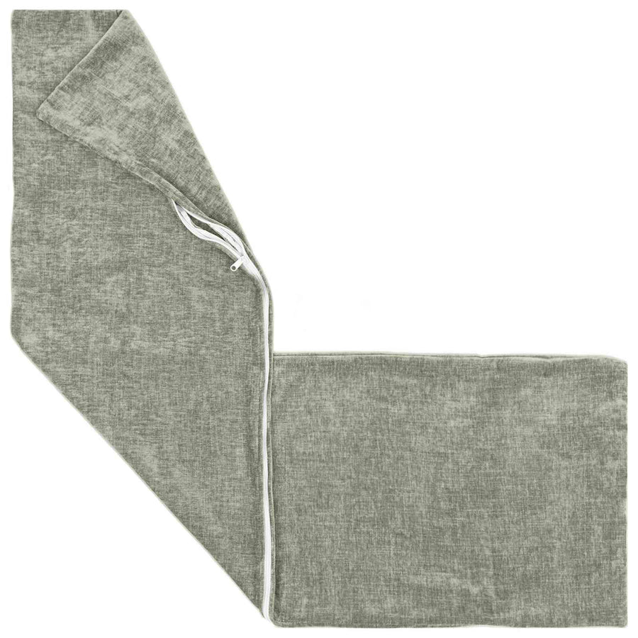 Kussensloop 2 st HEERLEN Groen 40 x 145 cm Chenille Stof