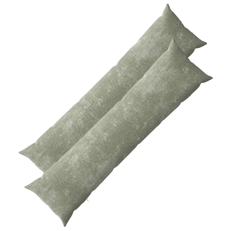 Kussensloop 2 st HEERLEN Groen 40 x 145 cm Chenille Stof