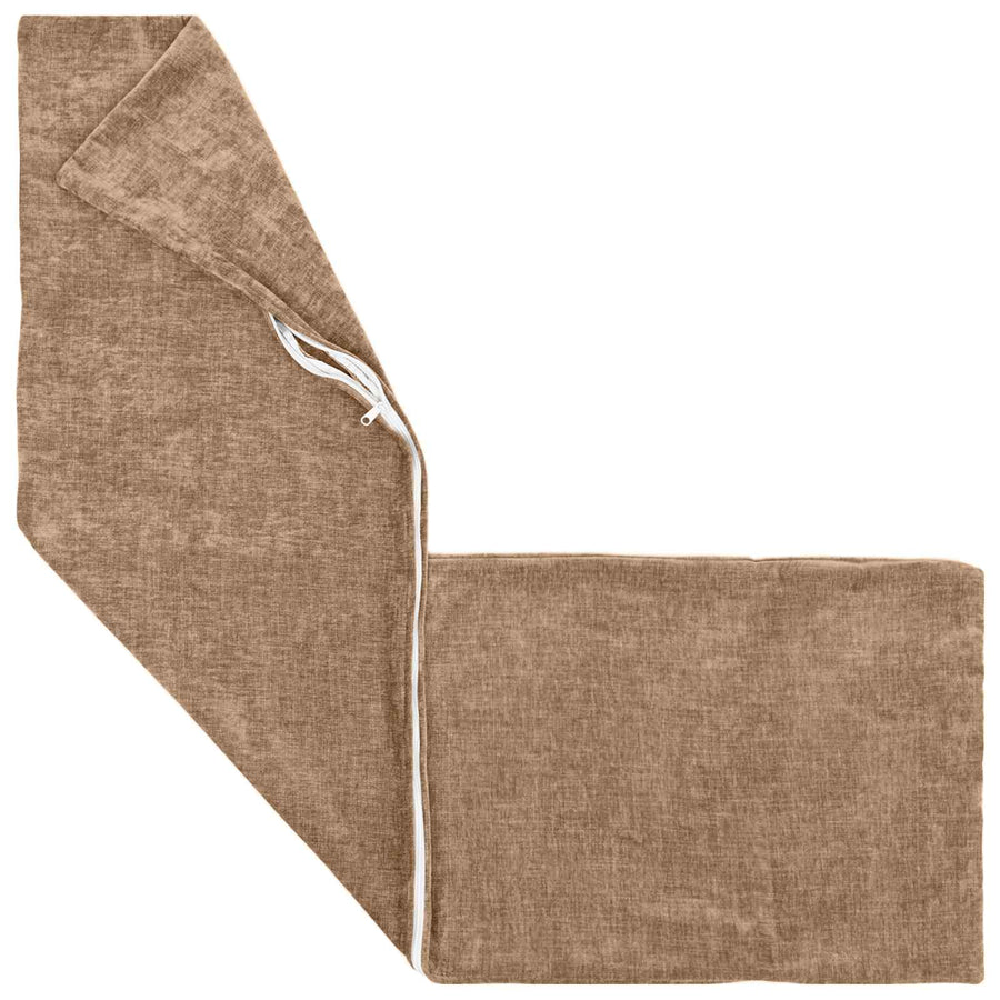 Kussensloop HEERLEN Bruin 40 x 145 cm Chenille Stof