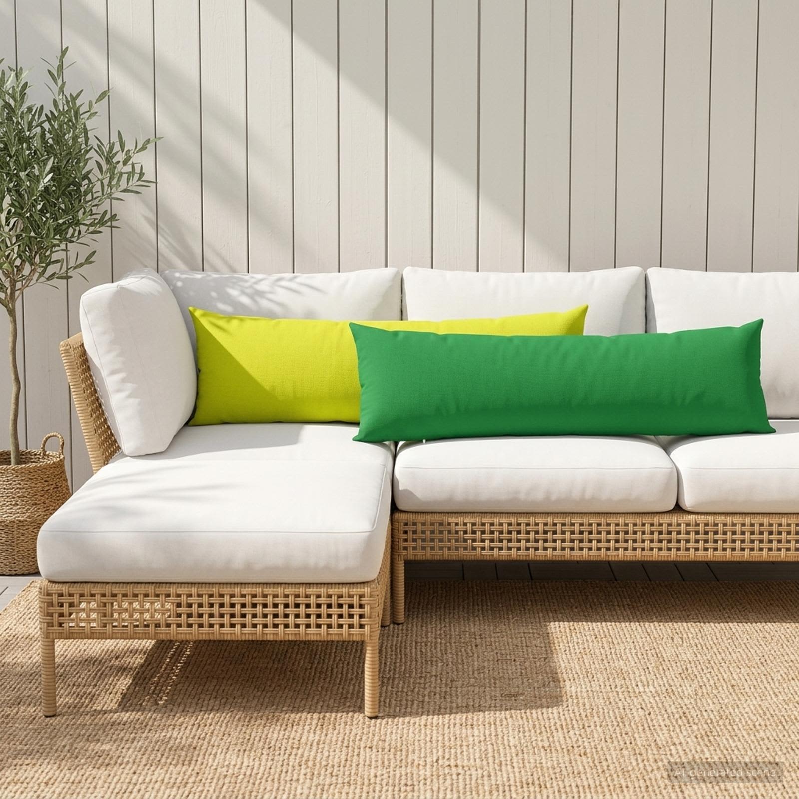 Kussensloop HEERLEN Helder groen 40 x 145 cm Polyester