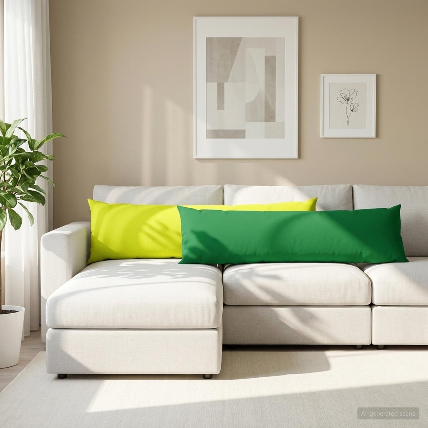 Kussensloop HEERLEN Groen 40 x 145 cm Polyester