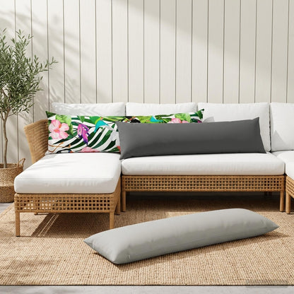 Kussensloop HEERLEN Zwart 40 x 145 cm Polyester