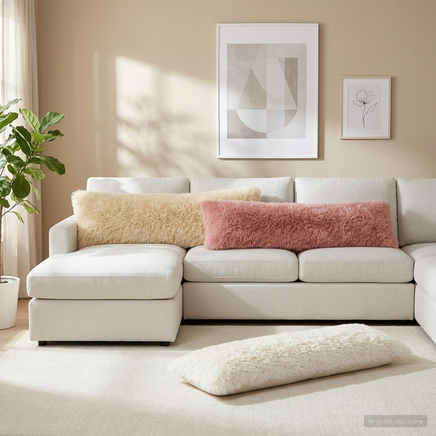 Kussensloop 2 pcs HEERLEN Roze 40 x 145 cm PV Fleece