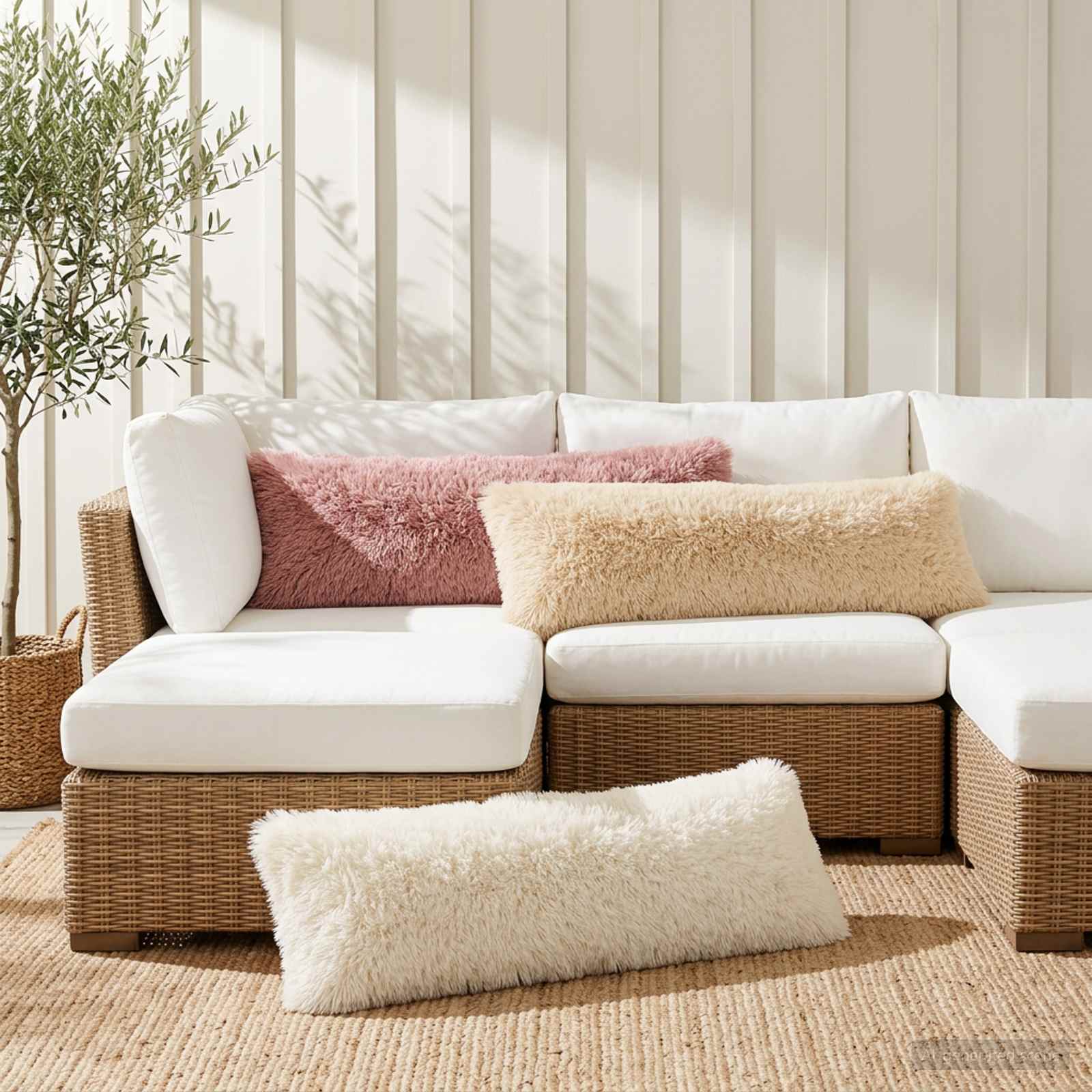 Kussensloop 2 pcs HEERLEN Roze 40 x 145 cm PV Fleece