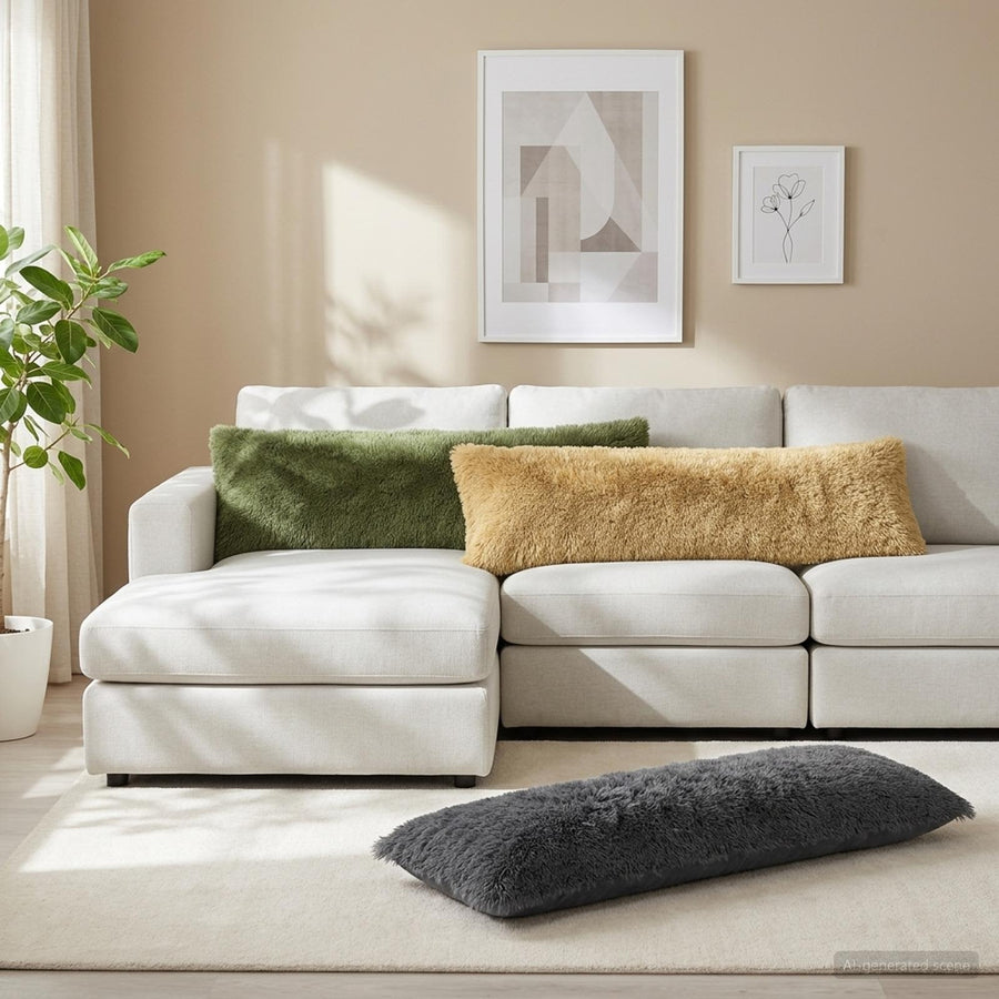 Kussensloop HEERLEN Lichtgroen 40 x 145 cm PV Fleece