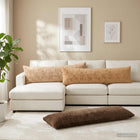 Kussensloop HEERLEN Taupe 40 x 145 cm Nep Konijnenbont