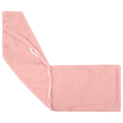 Kussensloop 2 st HEERLEN Roze 40 x 145 cm Nep Konijnenbont