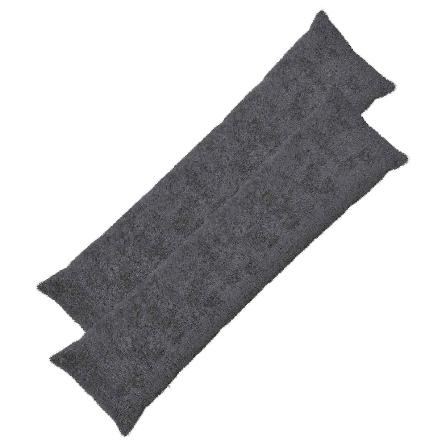 Kussensloop 2 st HEERLEN Donkergrijs 40 x 145 cm