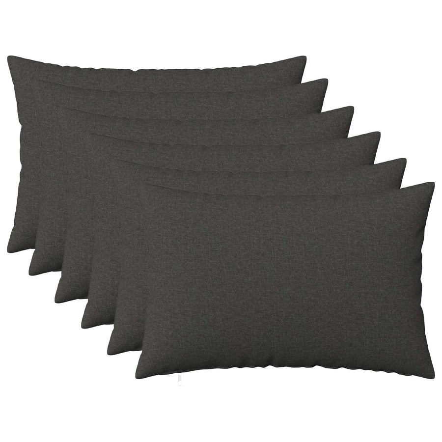 Kussensloop 6 st HEERLEN Donkergrijs 40 x 60 cm Stof