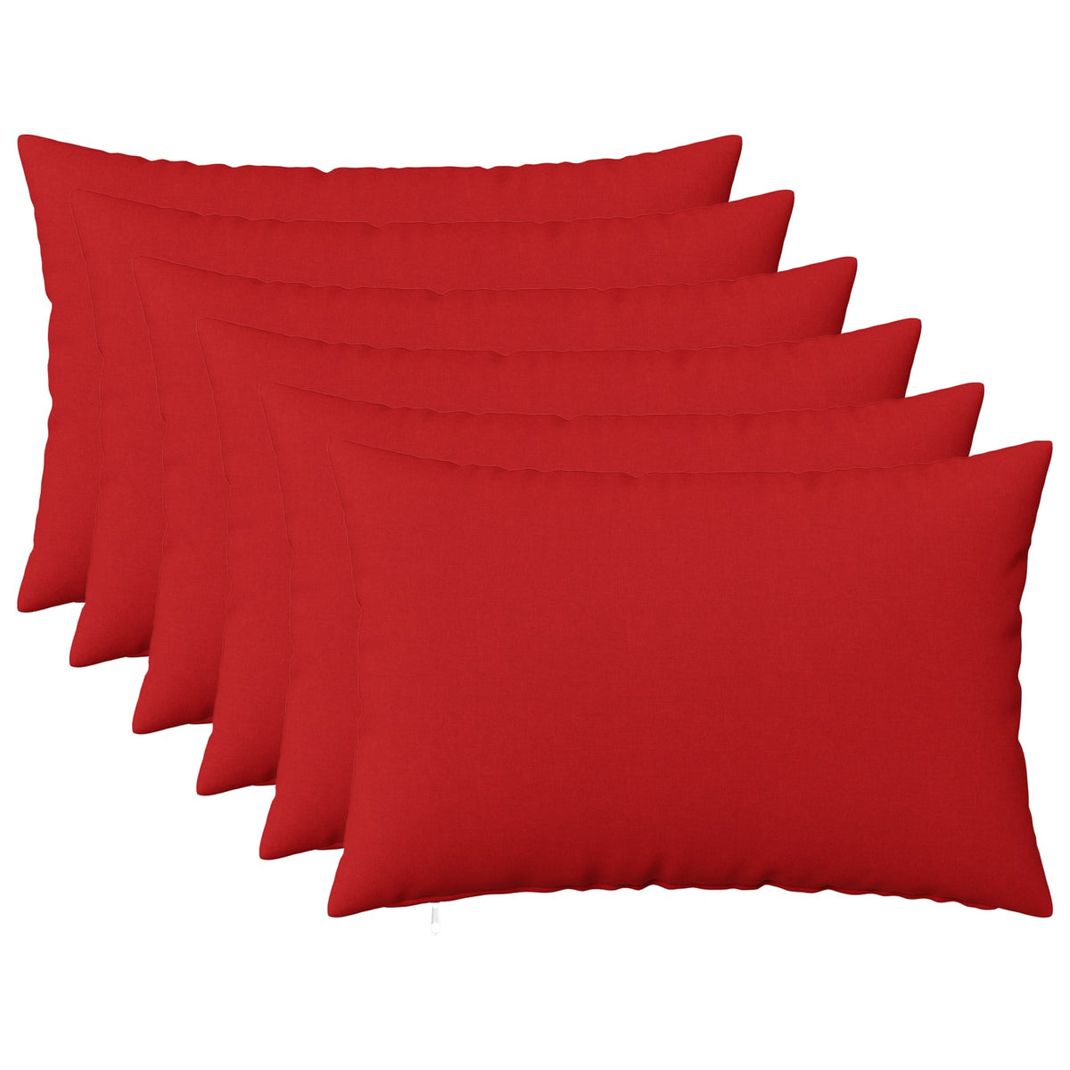 Kussensloop 6 st HEERLEN Rood 40 x 60 cm Stof