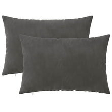 Kussensloop 2 pcs HEERLEN Donkergrijs 40 x 60 cm Fluweel