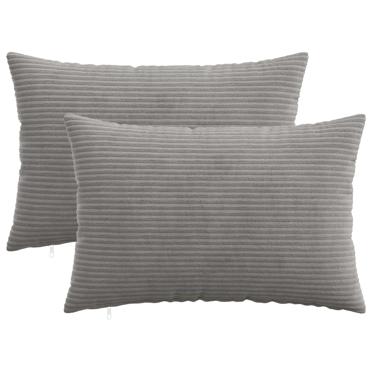 Kussensloop 2 pcs HEERLEN Lichtgrijs 40 x 60 cm corduroy