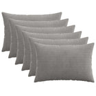Kussensloop 6 pcs HEERLEN Lichtgrijs 40 x 60 cm corduroy
