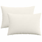 Kussensloop 2 st HEERLEN Crèmekleurig 40 x 60 cm corduroy