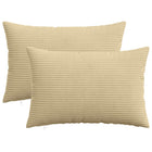 Kussensloop 40x60 cm groen grijs corduroy (2 stuks)