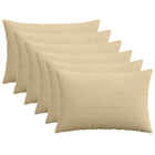 Kussensloop 6 st HEERLEN Grijs groen 40 x 60 cm corduroy
