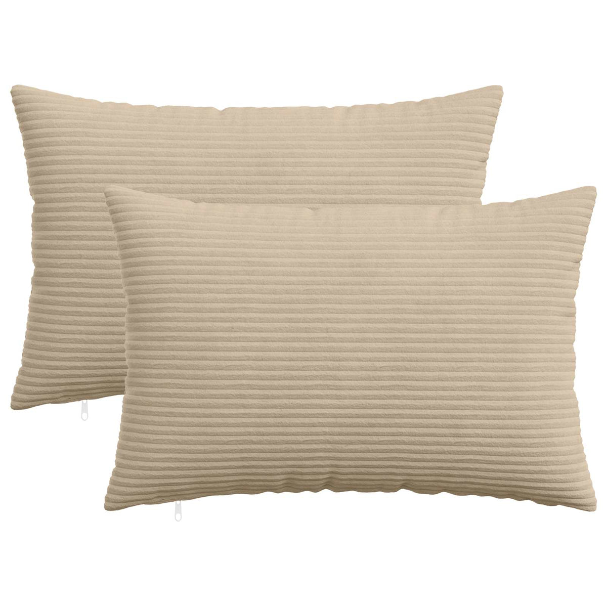 Kussensloop 2 pcs HEERLEN Taupe 40 x 60 cm corduroy