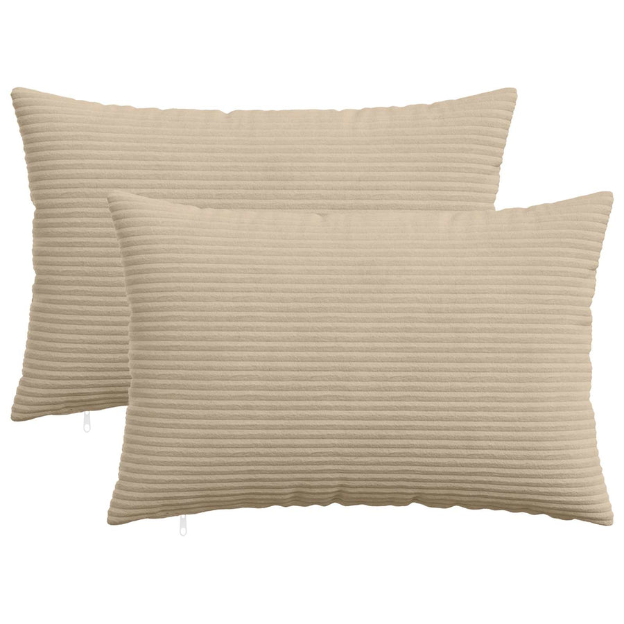 Kussensloop 2 pcs HEERLEN Taupe 40 x 60 cm corduroy