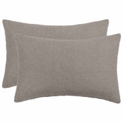 Kussensloop 40x60 cm lichtgrijs bouclé (2 stuks)