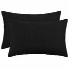 Kussensloop 40x60 cm zwart bouclé (2 stuks)