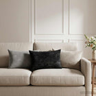 Kussensloop 6 st HEERLEN Antraciet 30 x 50 cm Chenille Stof