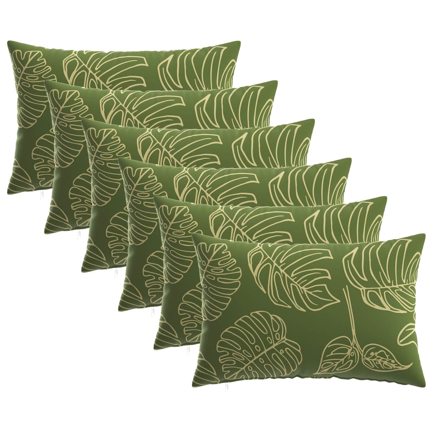 Kussensloop 6 pcs HEERLEN Bladontwerp 40 x 60 cm Polyester