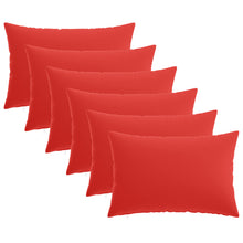 Kussensloop 6 pcs HEERLEN Rood 40 x 60 cm Polyester