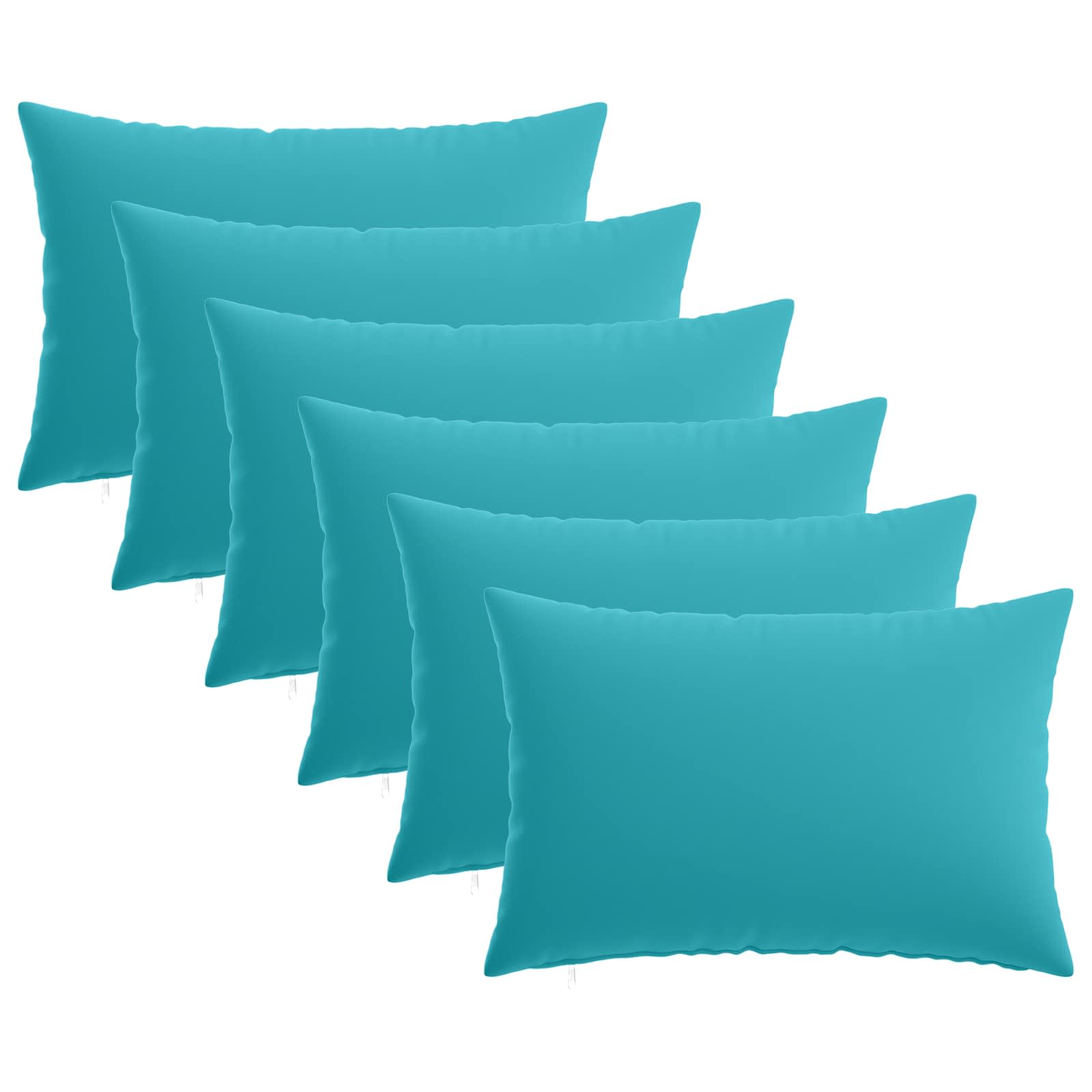 Kussensloop 6 pcs HEERLEN Turquoise 40 x 60 cm Polyester