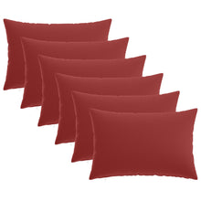 Kussensloop 6 pcs HEERLEN Wijnrood 40 x 60 cm Polyester