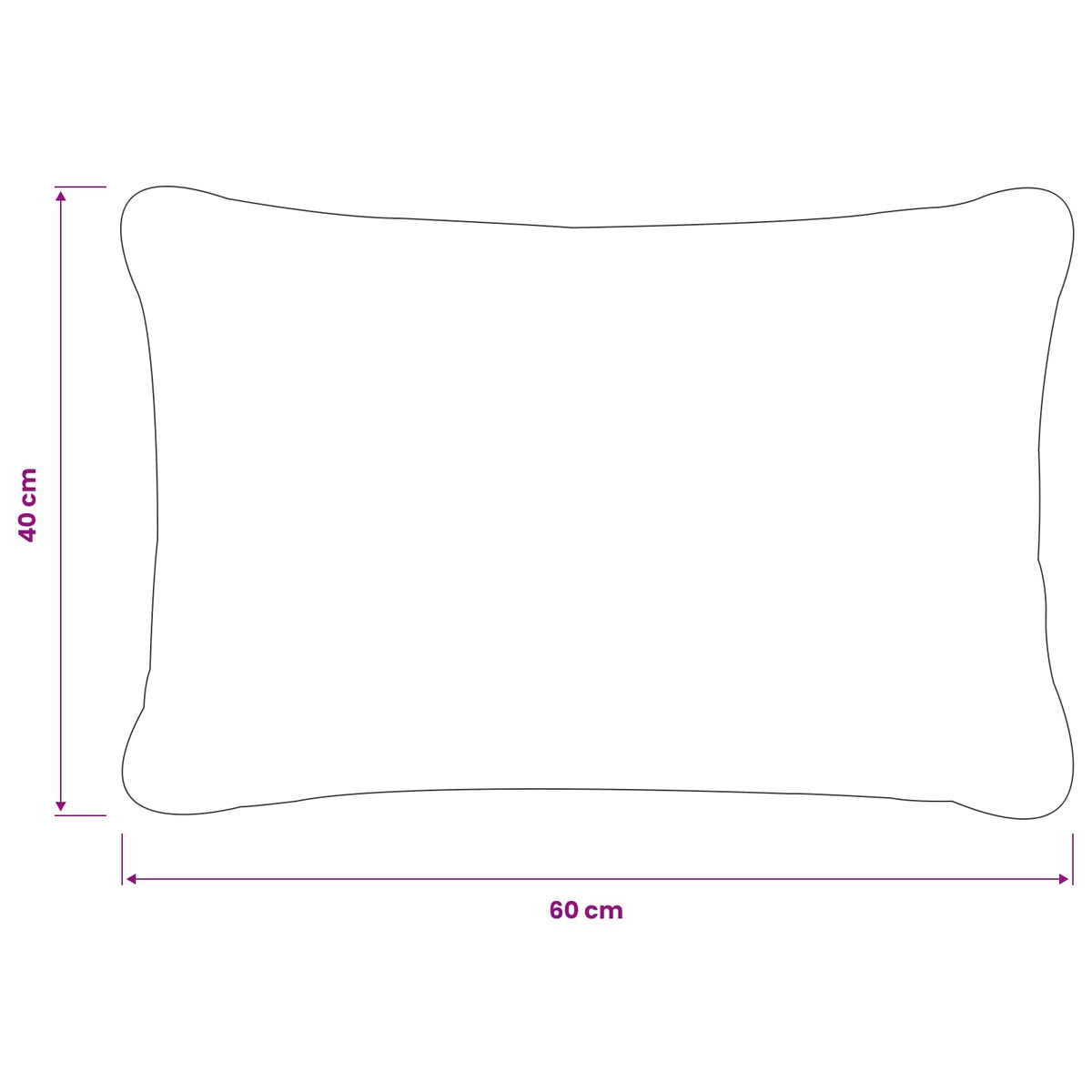 Kussensloop 2 pcs HEERLEN Donkergroen 40 x 60 cm Bouclé