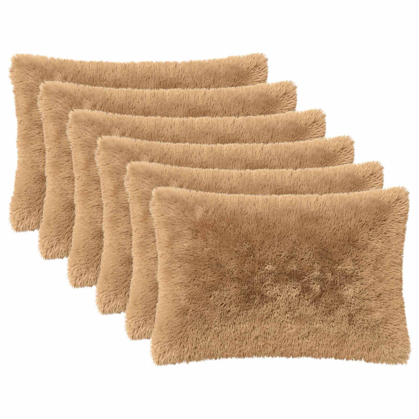 Kussensloop 6 pcs HEERLEN Taupe 40 x 60 cm PV Fleece