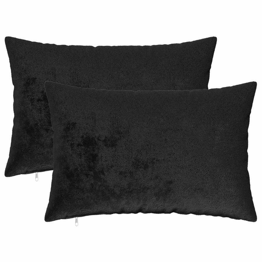Kussensloop 2 pcs HEERLEN Zwart 40 x 60 cm Flanel
