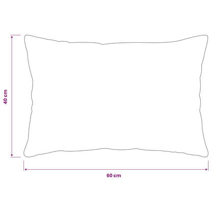 Kussensloop 6 pcs HEERLEN Zwart 40 x 60 cm Flanel