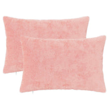Kussensloop 2 st HEERLEN Roze 40 x 60 cm Nep Konijnenbont
