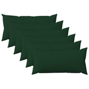 Kussensloop 6 st donkergroen 40 x 70 cm polyester