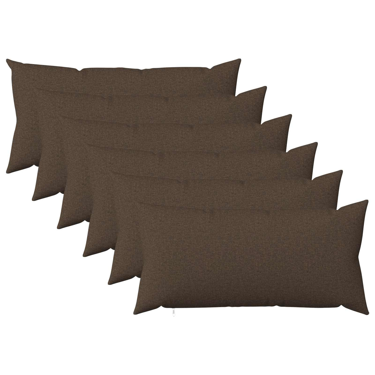 Kussensloop 6 st HEERLEN Taupe 40 x 70 cm Stof