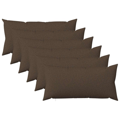 Kussensloop 6 st HEERLEN Taupe 40 x 70 cm Stof