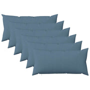Kussensloop 40x70 cm jeansblauw 6 stuks polyester