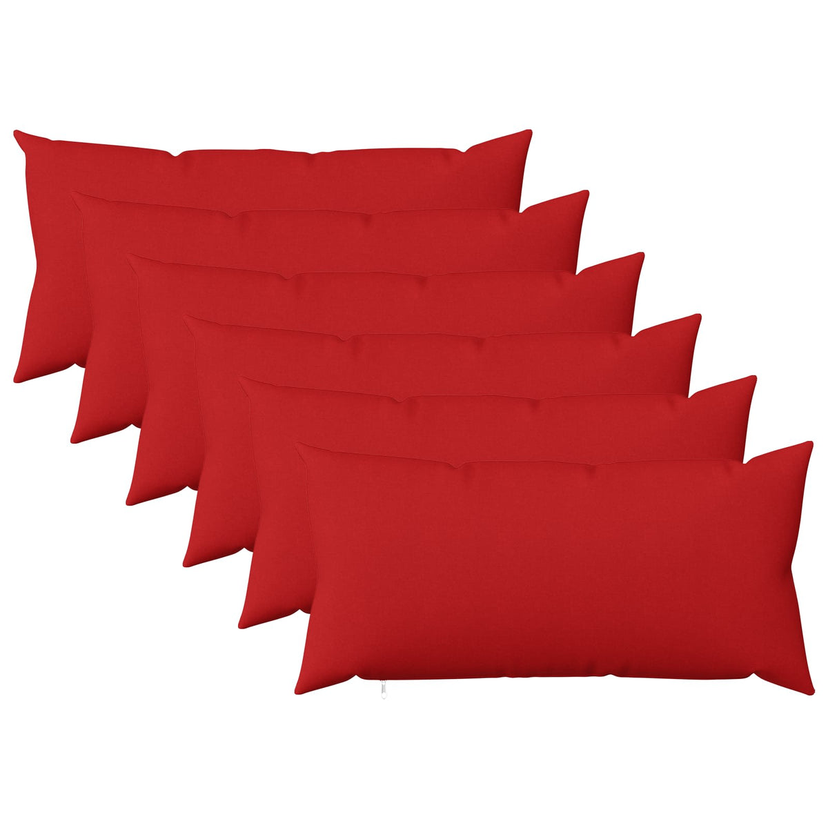 Kussensloop 6 st HEERLEN Rood 40 x 70 cm Stof