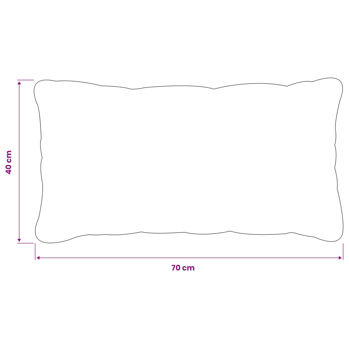 Kussensloop 2 pcs HEERLEN Lichtgrijs 40 x 70 cm Fluweel