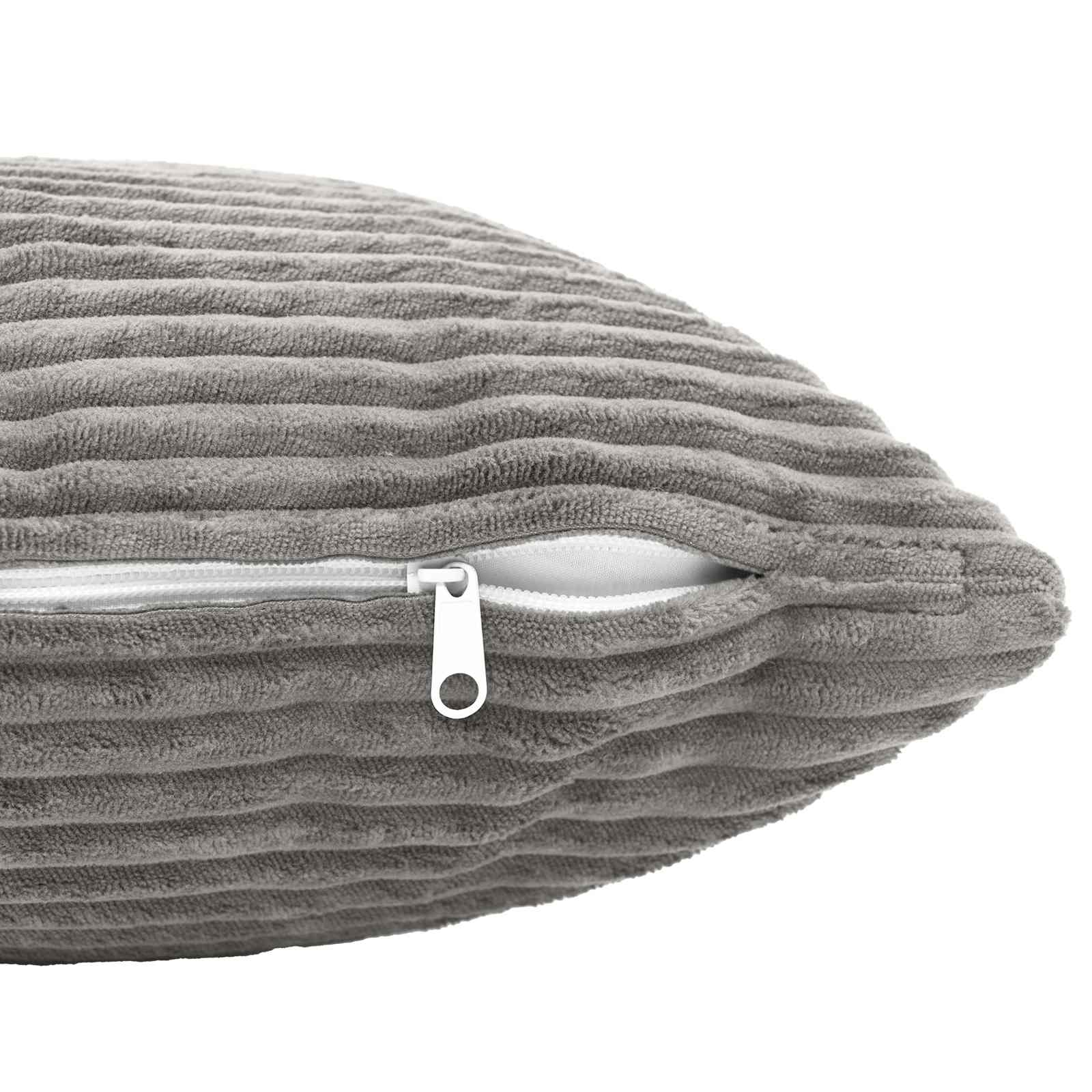 Kussensloop 2 pcs HEERLEN Lichtgrijs 40 x 70 cm corduroy
