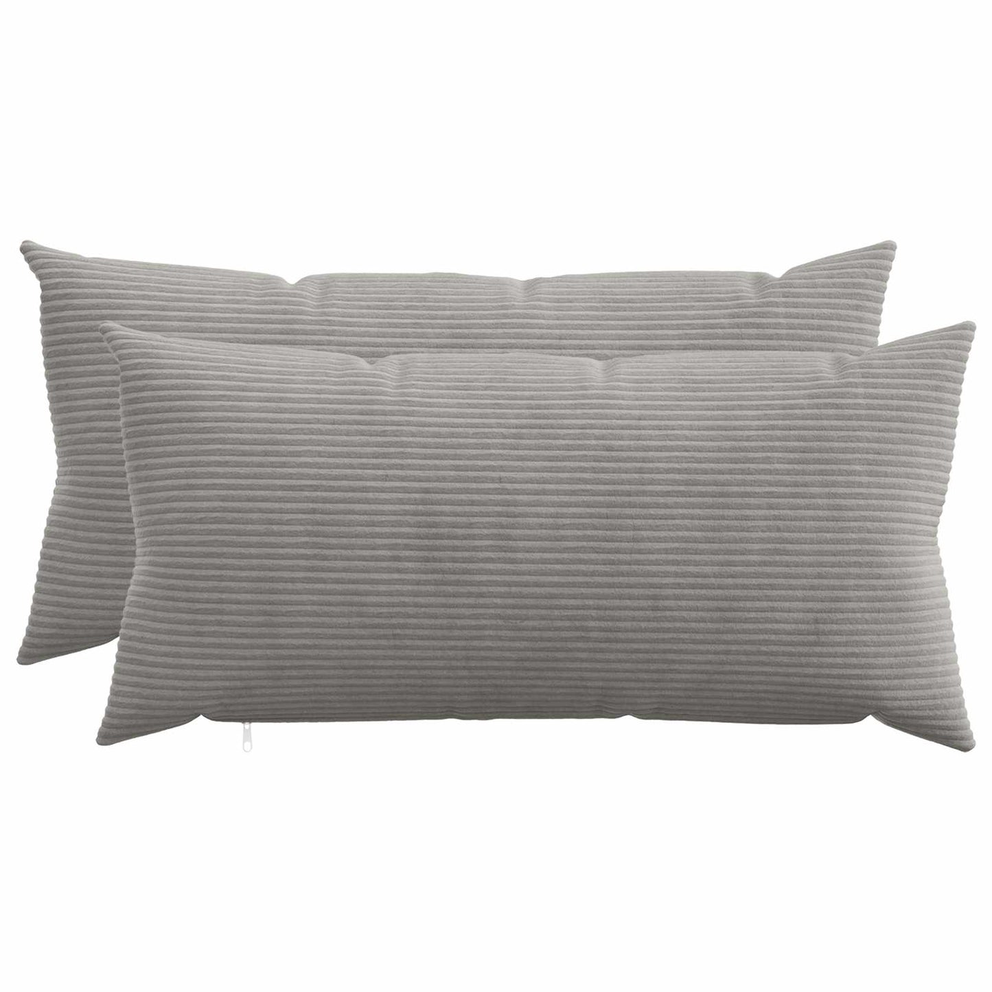Kussensloop 2 pcs HEERLEN Lichtgrijs 40 x 70 cm corduroy