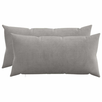 Kussensloop 2 pcs HEERLEN Lichtgrijs 40 x 70 cm corduroy