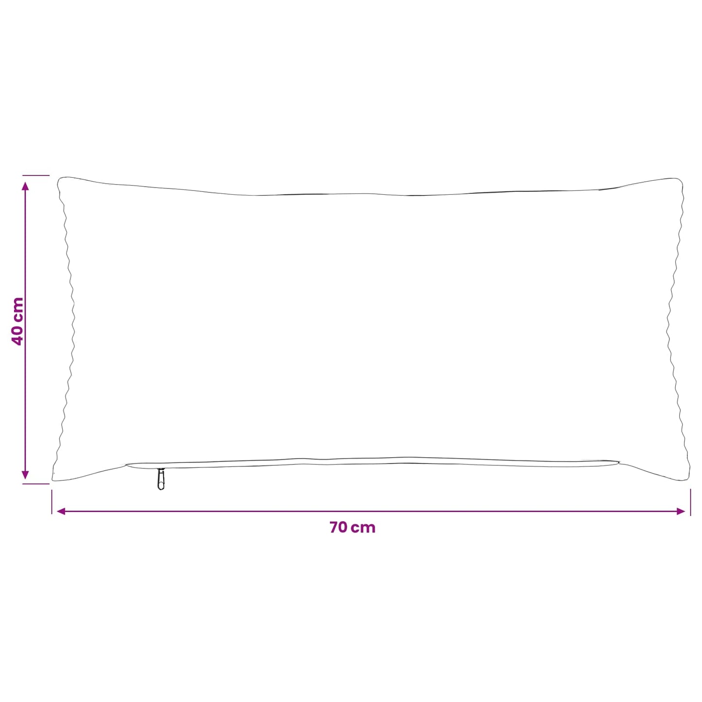 Kussensloop 2 pcs HEERLEN Lichtgrijs 40 x 70 cm corduroy