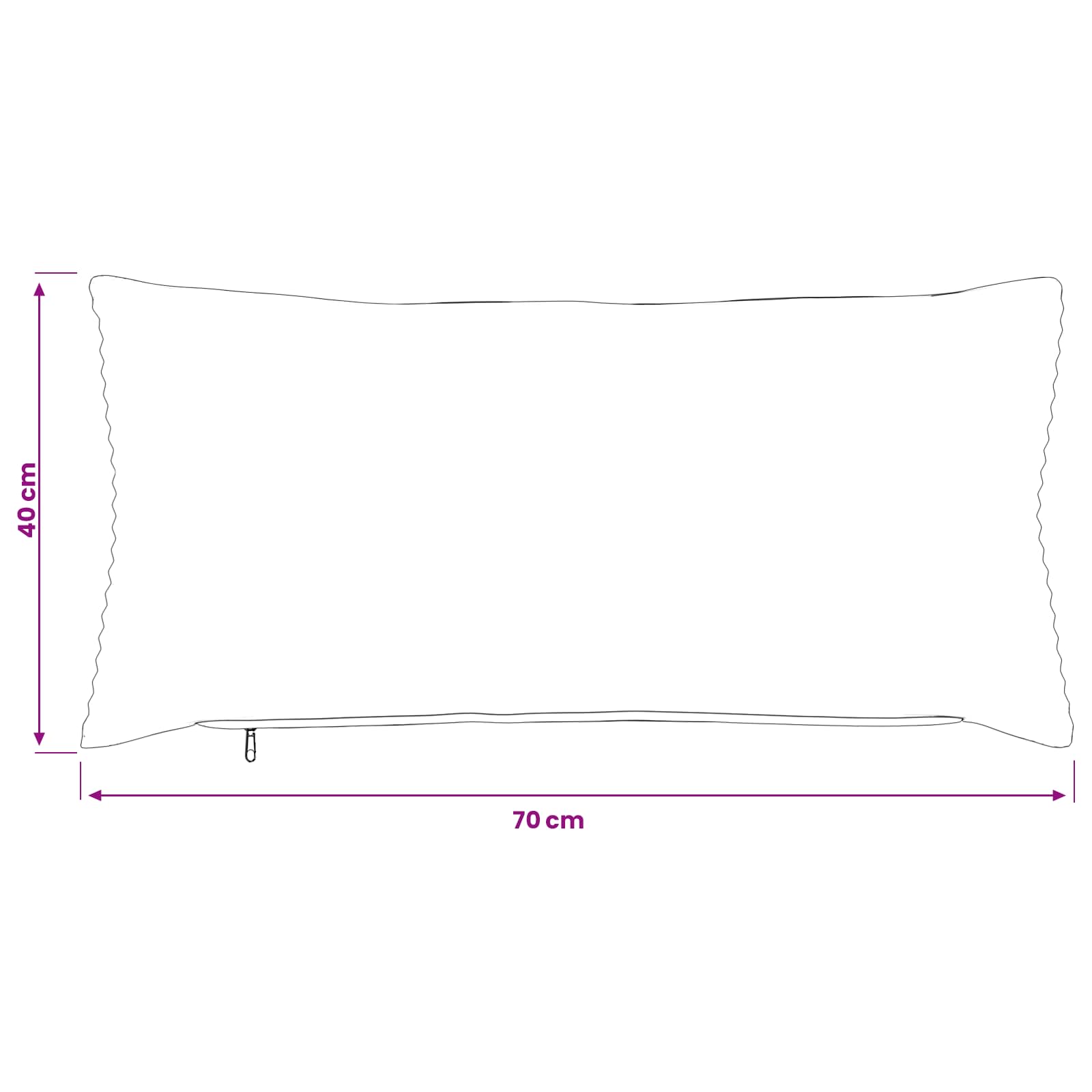 Kussensloop 2 pcs HEERLEN Lichtgrijs 40 x 70 cm corduroy