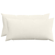Kussensloop 40x70 cm crèmekleurig corduroy (2 stuks)