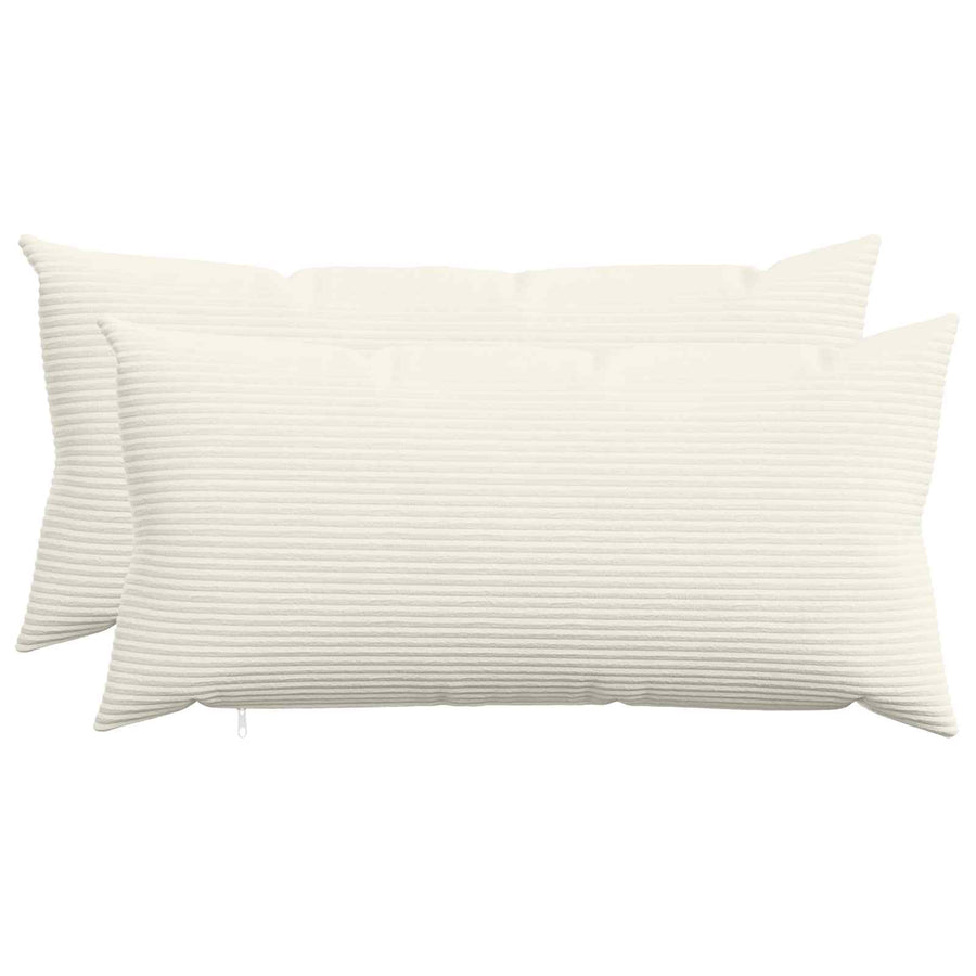 Kussensloop 2 pcs HEERLEN Crèmekleurig 40 x 70 cm corduroy